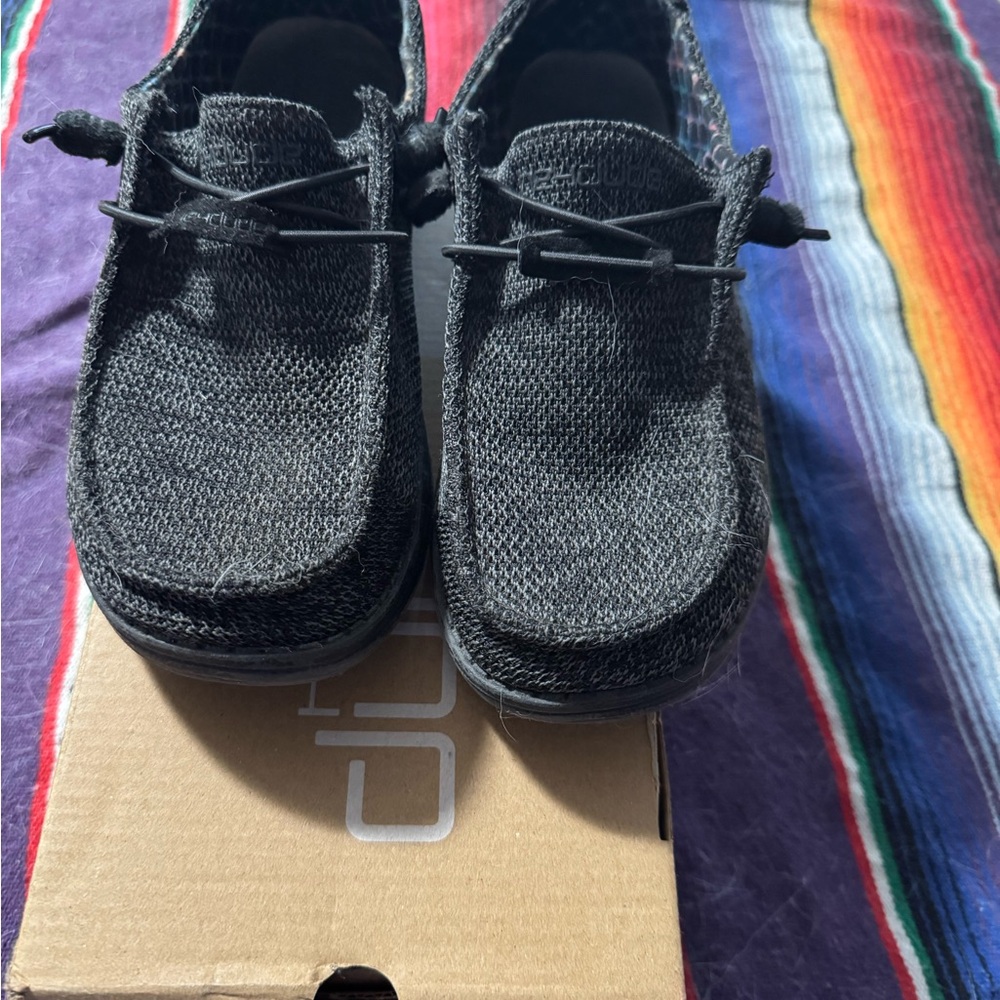 Hey Dude’s Black Casual Knit Shoes